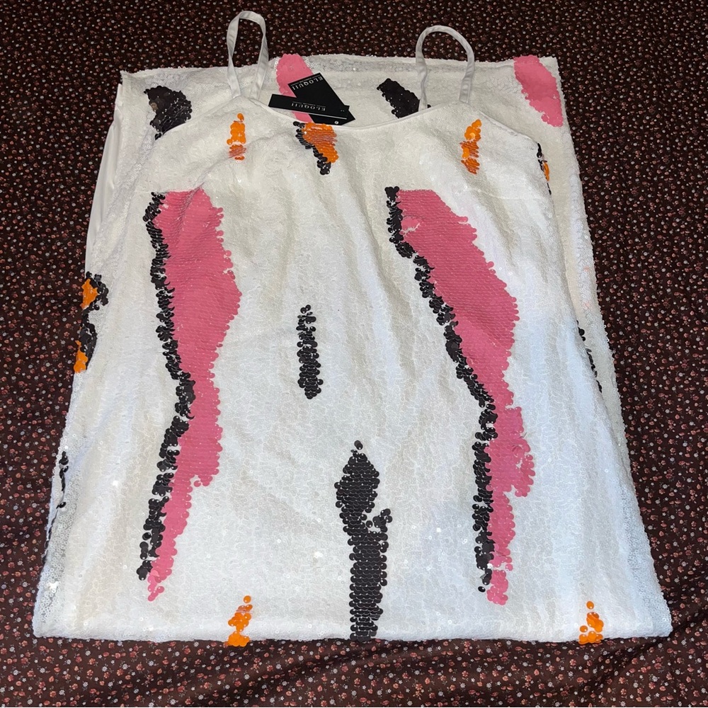 Eloquii Sequin Maxi Dress Plus Size 14